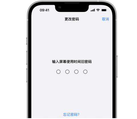 盖州iPhone屏幕维修分享iPhone屏幕使用时间密码忘记了怎么办 