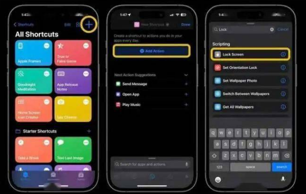 盖州苹果14锁屏维修店分享iPhone14升级iOS16.4后如何创建锁屏快捷方式 