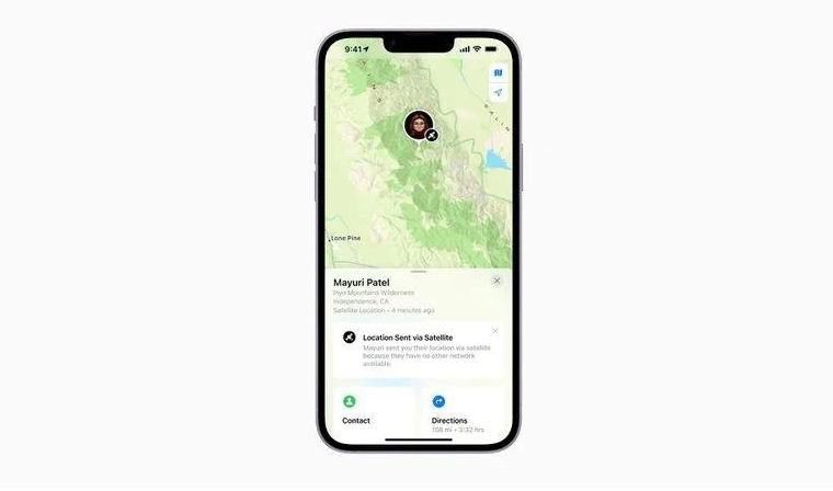 盖州苹果14维修分享iPhone14系列中 FindMy功能通过卫星分享位置方法教程 